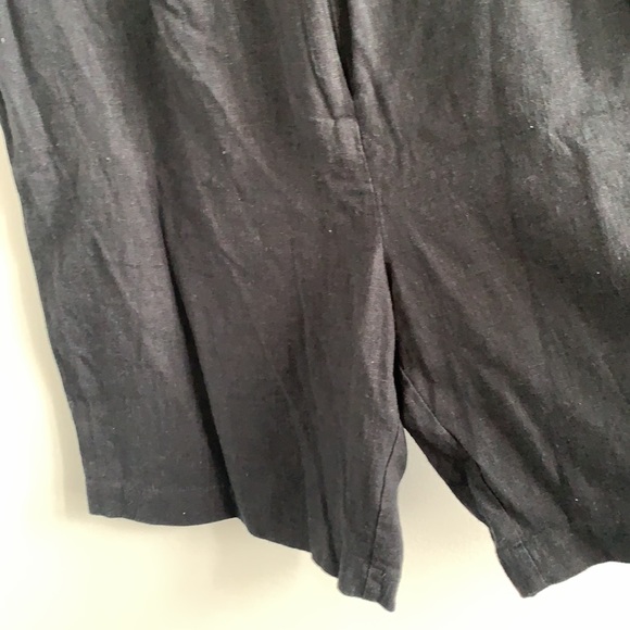 New UO High Waisted Black Linen Shorts size Large - Picture 5 of 10
